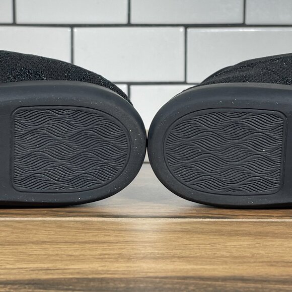 Clarks Carly Wish Womens 7.5 Shoes Black Tiger Print Slip On Cloudsteppers Flats - Picture 8 of 12